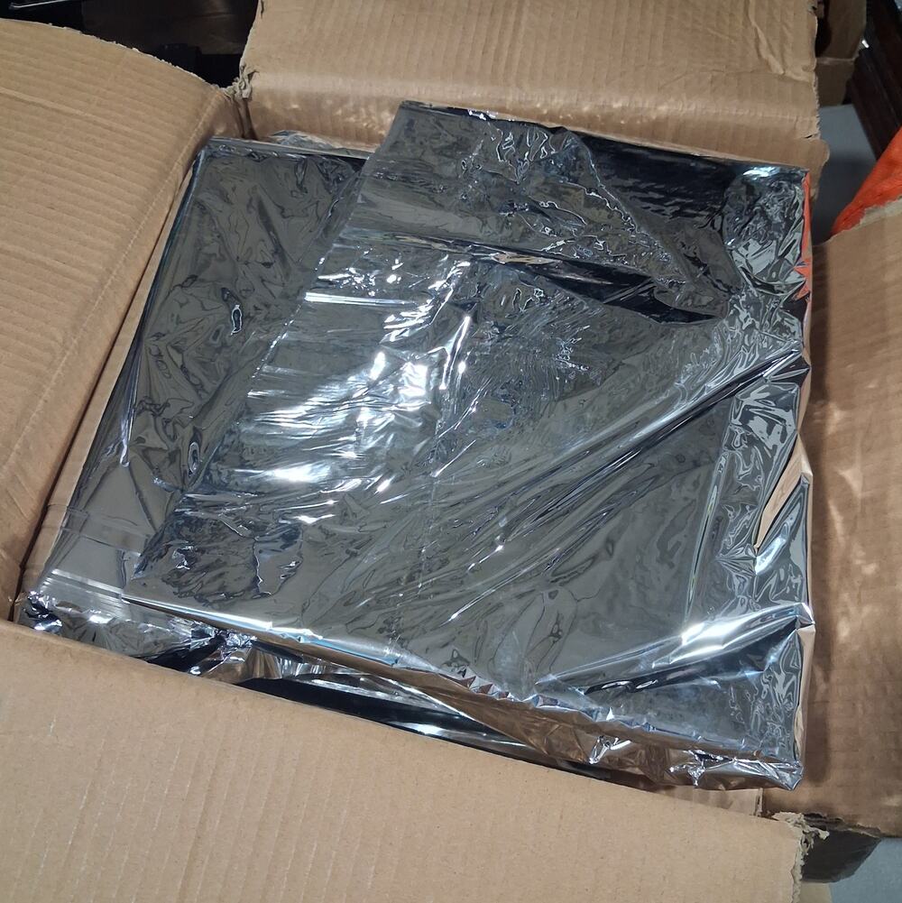 Bulk 500 Count Reflective Mylar Sheets 23x46 Box Liners Thermal Insulation Foil